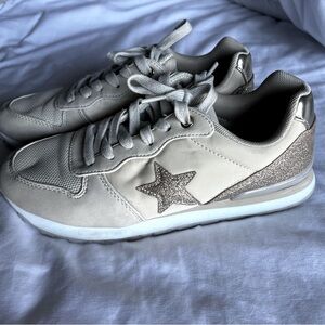 Vintage Havana Silver Cream Sneakers Retro Low-Top